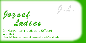 jozsef ladics business card